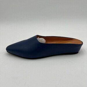 Wo wagas Women’s Mules Low Wedge Heel Slippers Square Toe Indoor Shoe